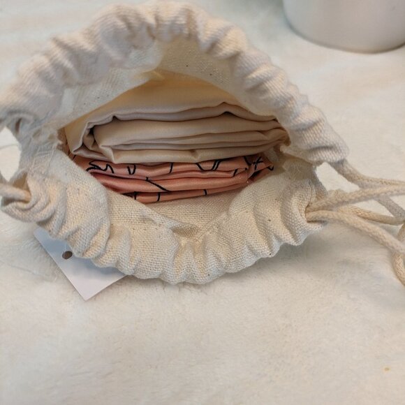 🌸 Lark & Ives Minimalist Hair 2 Scarf Bundle Set w/ Canvas Bag NWT - Picture 4 of 10